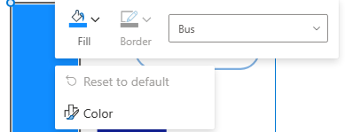 ユーザーがバーを右クリックしたときのユーザー インターフェイスのスクリーンショット。