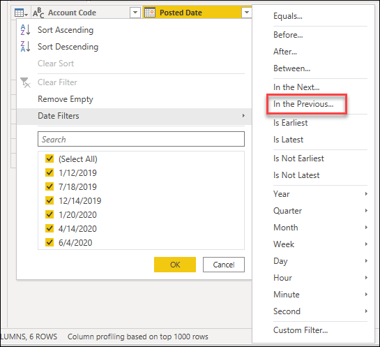 Power Query Filter List May Be Incomplete