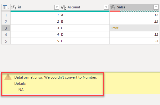 エラーへの対処 - Power Query | Microsoft Learn