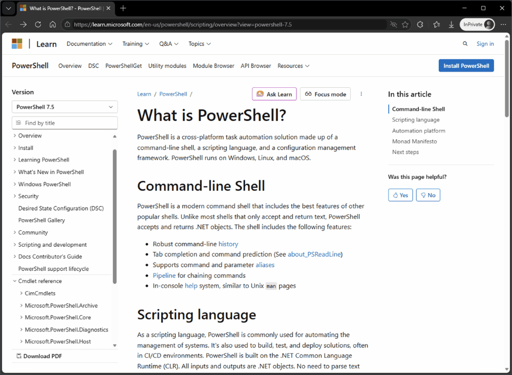 Web ページのさまざまな要素を示すスクリーンショット。