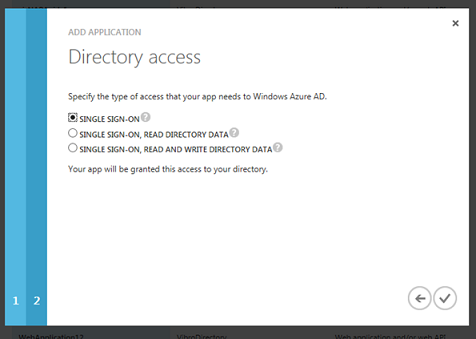 Specify the access requirements of the app