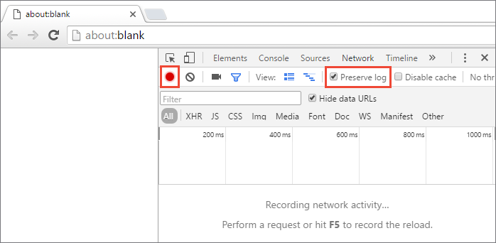 Configuring Chrome to record HTTP traffic