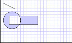 GeometryGroup を使用して作成された複合ジオメトリ