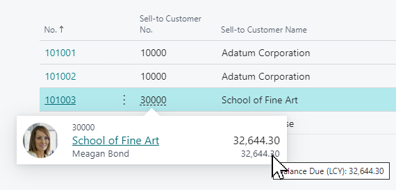 Business Central の新しいピーク ユーザー エクスペリエンス。