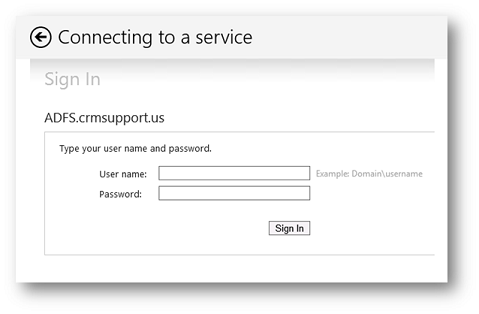 ADFS Sign-in prompt