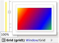 XAML ビューにおけるサムネイルを使用したタグ ナビゲーター