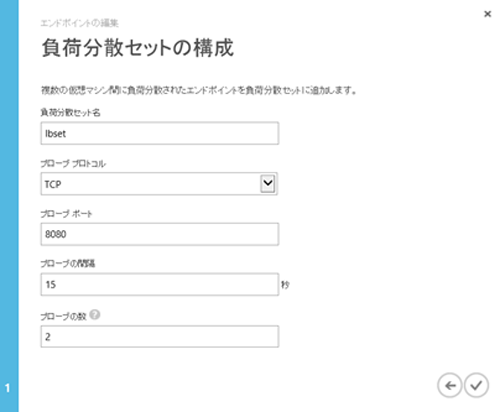 図: 負荷分散セットの構成