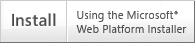 Microsoft Web Platform Installer を使用して今すぐインストール