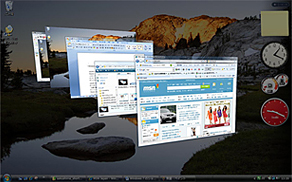 図 1 : Vista の Windows フリップ 3D