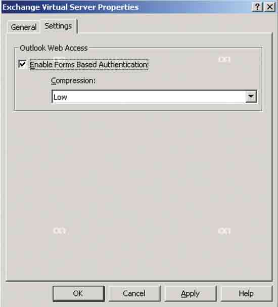 Exchange Server 2003 でフォーム ベース認証を有効にする