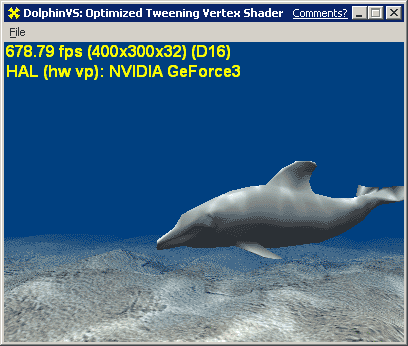Shader- and rendering-optimized DolphinVS