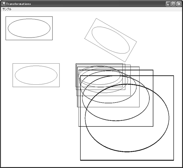 図18-14　変換、回転、拡大・縮小のワールド変換