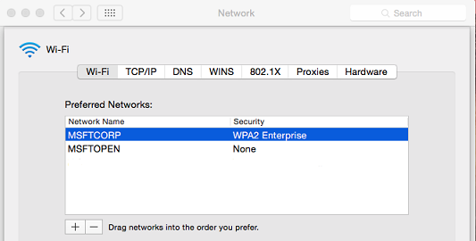 Wi-Fi preferred networks