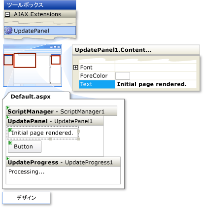 UpdateProgress のチュートリアル