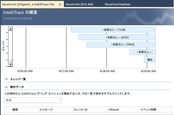 IntelliTrace の概要