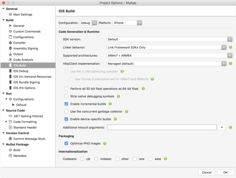 Setting Supported architectures to one of the ARM64 combinations