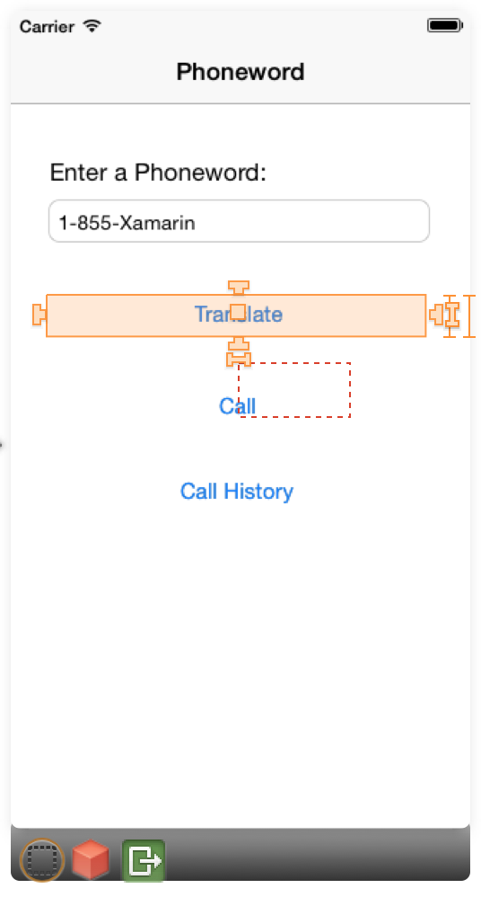 Drag the handle to constrain to a neighbor element size, as illustrated here