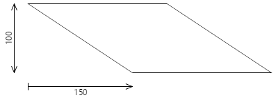 四角形に対する傾斜変換の効果