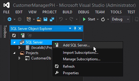 Visual Studio から Azure SQL Database への接続
