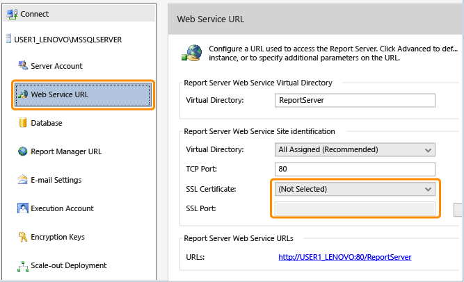 サブジェクト代替名 San を使用するように Reporting Services を構成する Sql Server Reporting Services Ssrs 8054