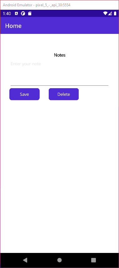The engineer's app running on Android, showing the editor page.