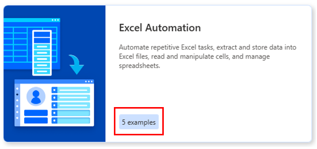 Excel オートメーションの例。
