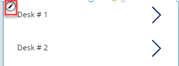ギャラリーを編集するためのボタンのスクリーンショット。