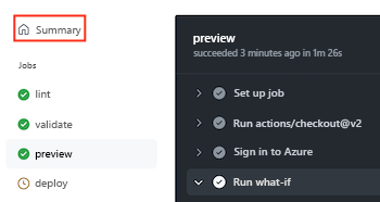 [概要] メニューが示されている GitHub インターフェイスのスクリーンショット。戻る矢印が強調表示されています。