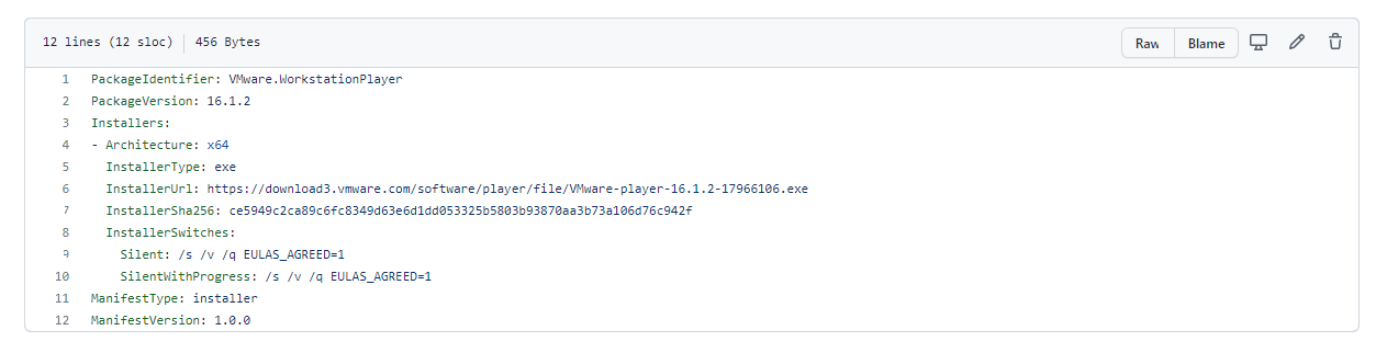 VMware Workstation Player Installer File