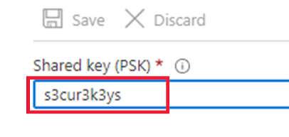 Screenshot of the second shared key showing it's different to the first shared key.
