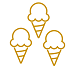 アイスクリームの図。