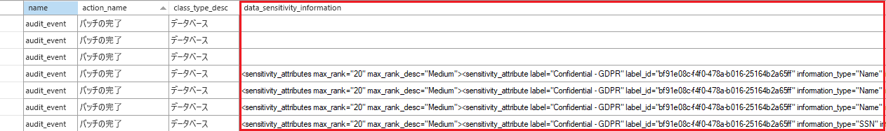 Azure portal の [情報保護] ページのスクリーンショット。