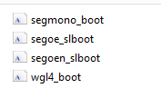 SMSBoot\Fonts フォルダーのスクリーンショット。