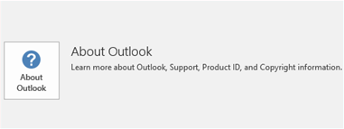 スクリーンショットは、M S I ベースのインストールでは [更新オプション] 項目が表示されていないことを示しています。