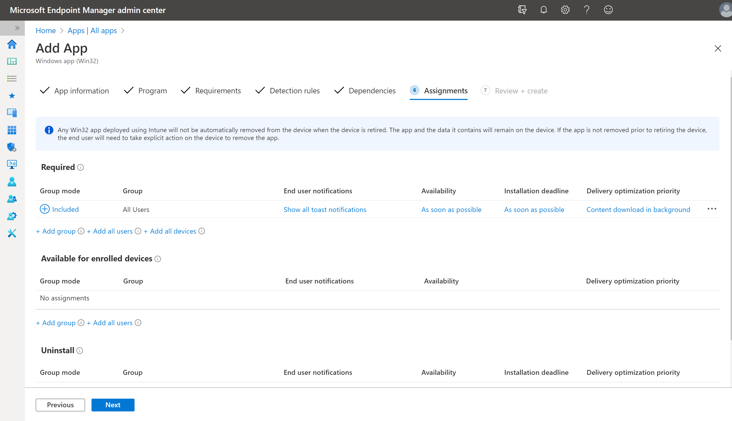 Microsoft-Endpoint-Manager-add-app-assignments