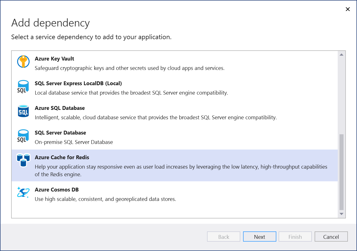 azure-cache-for-redis-visual-studio-windows