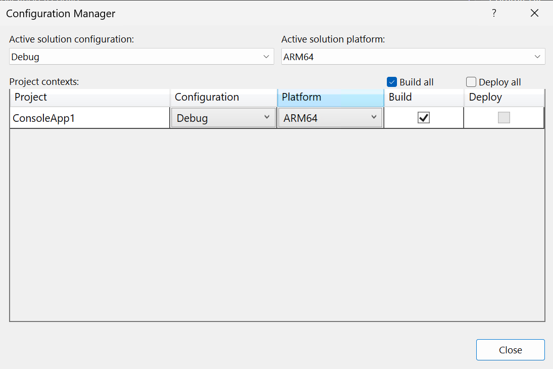 新しいソリューション プラットフォームとプロジェクト プラットフォームを示すスクリーンショット。