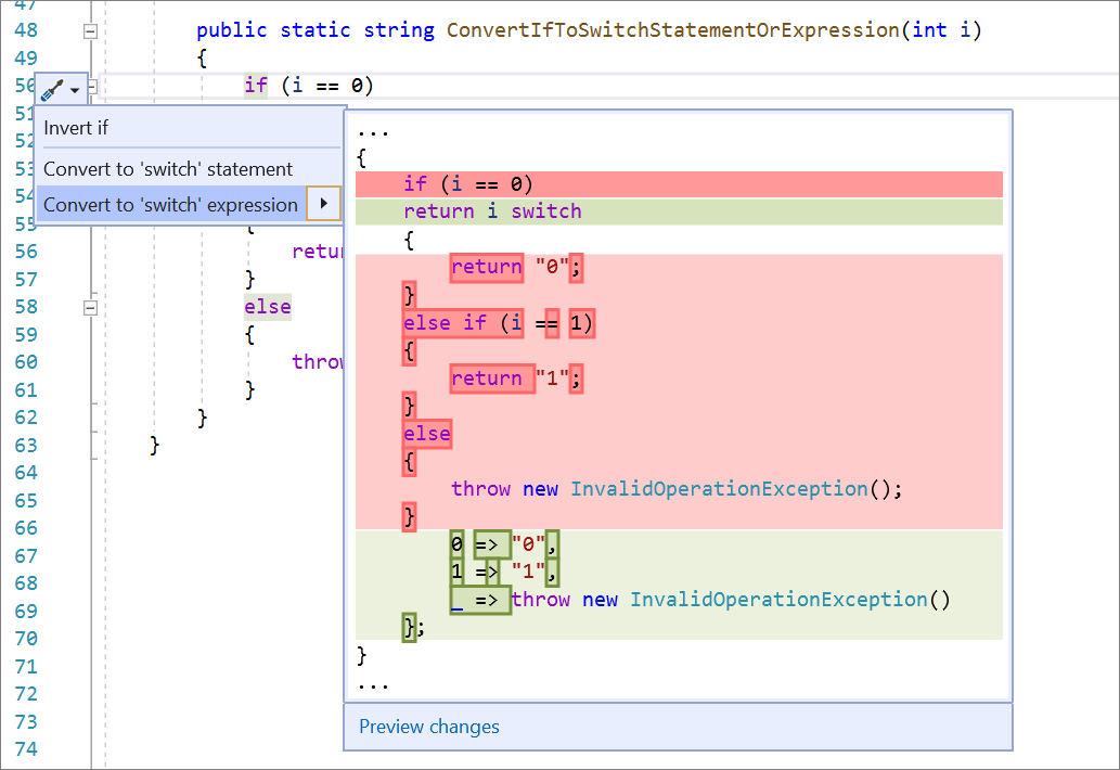 if-switch-visual-studio-windows