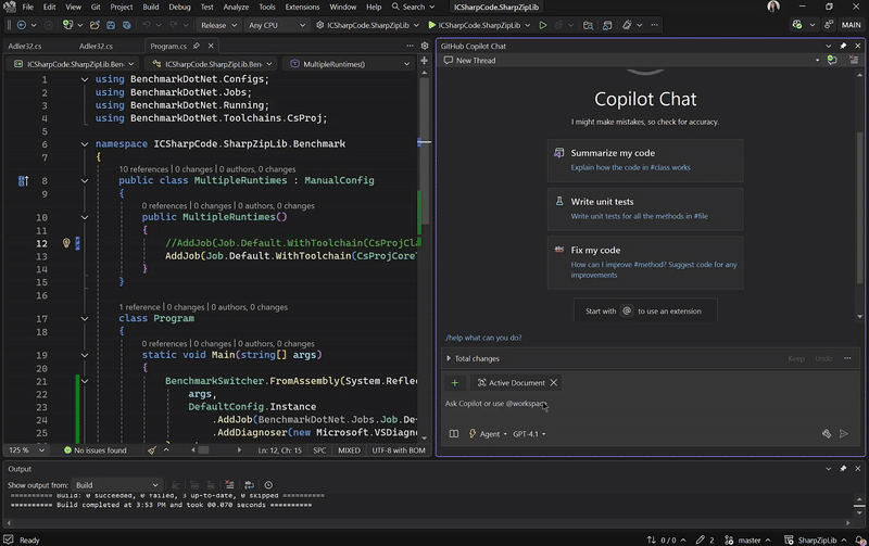 Profiler Copilot エージェント
