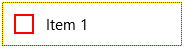 インライン項目の選択にフォーカス