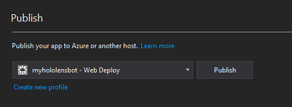 [発行] ボタンが表示された [発行] ウィンドウを示すスクリーンショット。
