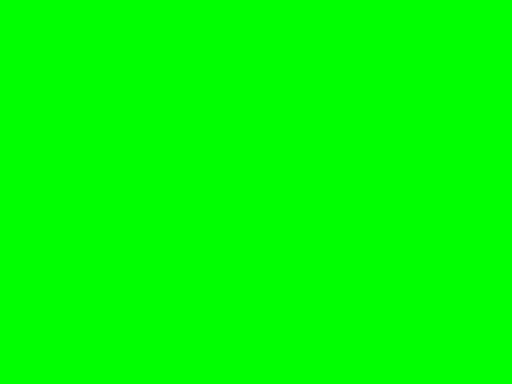 緑を出力するフラッド効果の例の画像。