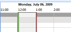screen shot of date format: monday, july 06, 2009