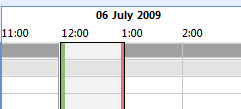 screen shot of date format: 06 july 2009