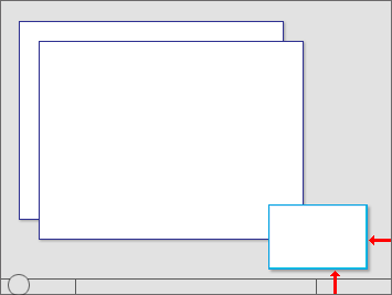 通知領域の近くのウィンドウの図 