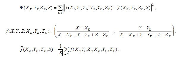 任意のセット S を定義するための数式を示します。