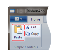 screen shot showing a tab for the simple application mode.