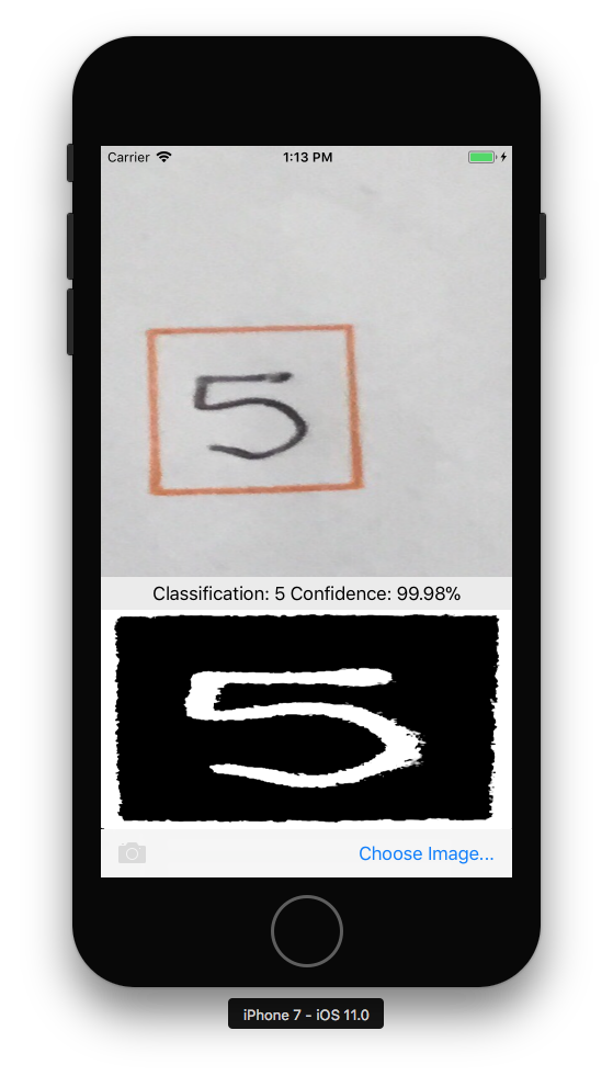 Image recognition of number 5