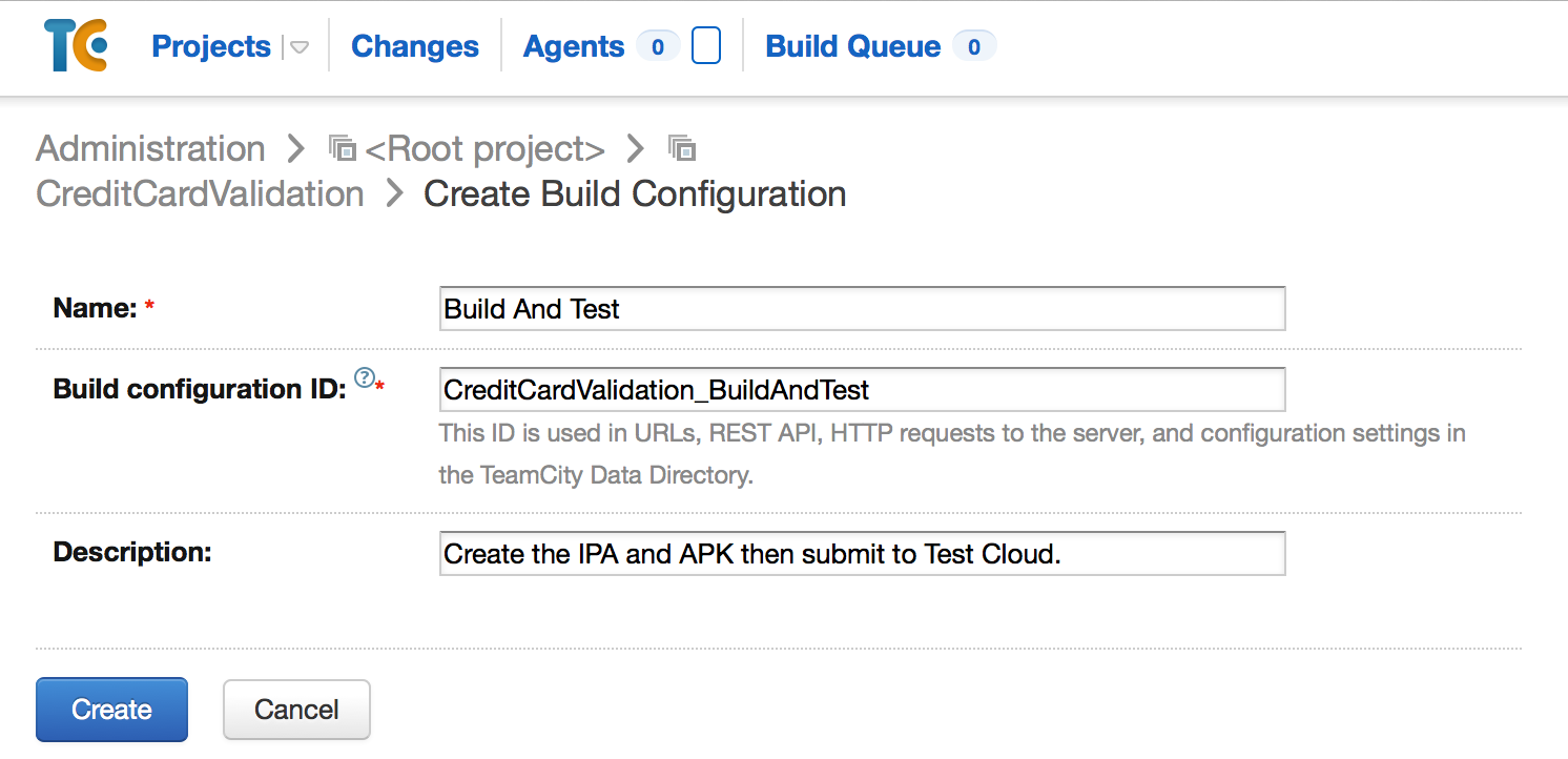 Once the sub-project has been created, add a new Build Configuration Once the subproject is created, add a new Build Configuration