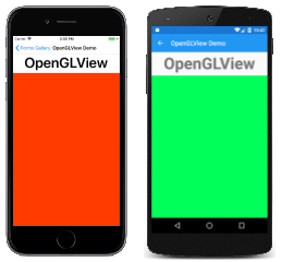 OpenGLView の例 OpenGLView の例
